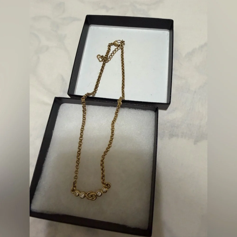 CHRISTIAN DIOR CRYSTAL NECKLACE - Picture 5 of 12